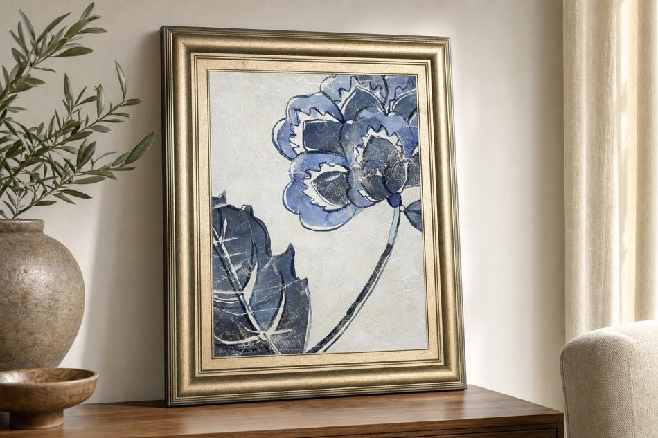 22x26 Vintage Porcelain III By Chariklia Zarris - Blue