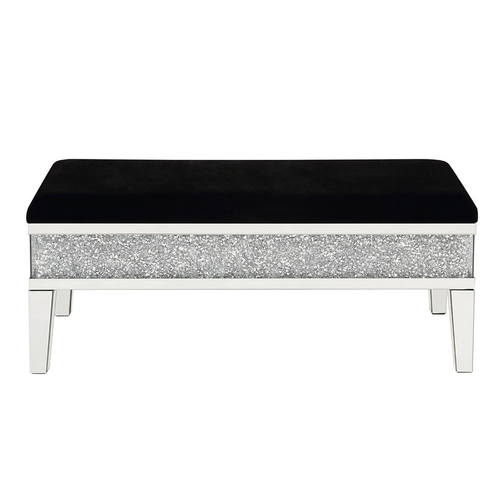 Noralie - Banco - Espejo y diamantes falsos - 19"