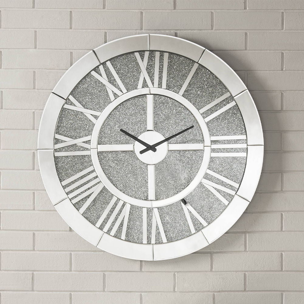 Nowles - Reloj de pared - Espejos y piedras artificiales