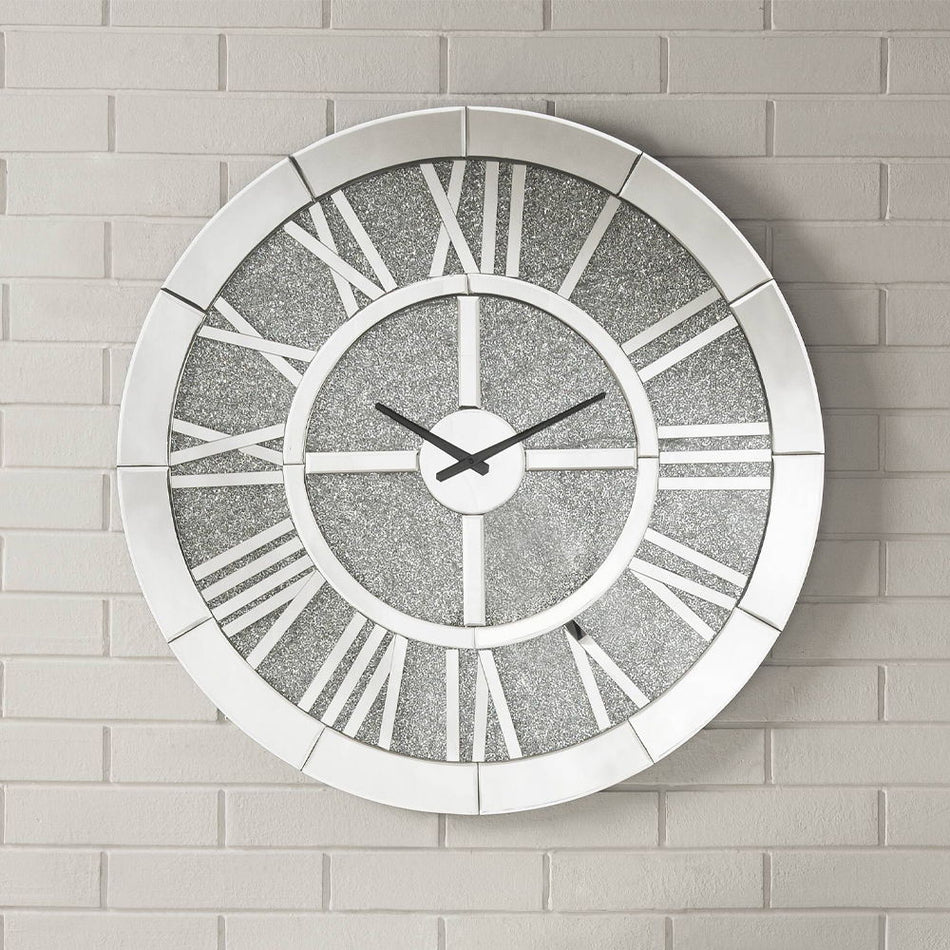 Nowles - Reloj de pared - Espejos y piedras artificiales