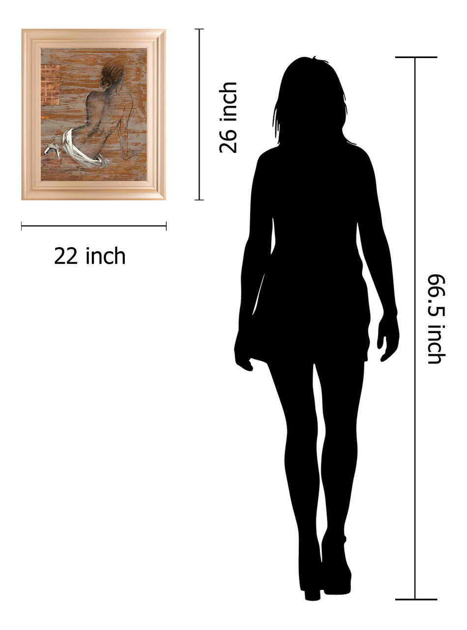 Vivenne By Saro - Framed Print Wall Art - Dark Brown