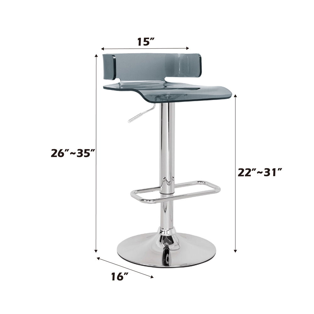Rania - Taburete ajustable con base giratoria (1 pieza)