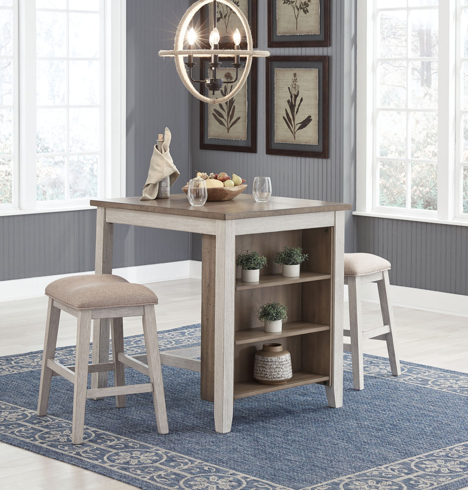 Skempton - Blanco - Juego de mostrador RECT DRM TBL (juego de 3)