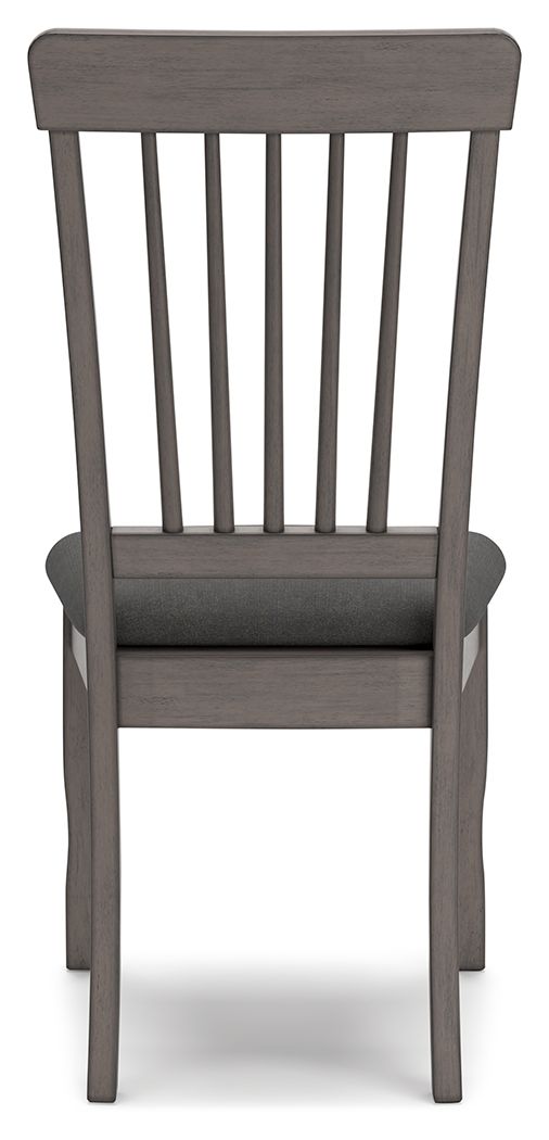 Shullden - Gris - Silla auxiliar para comedor (juego de 2)