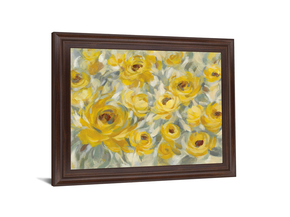Sunlit Petals - 28" x 34" Framed Wall Art
