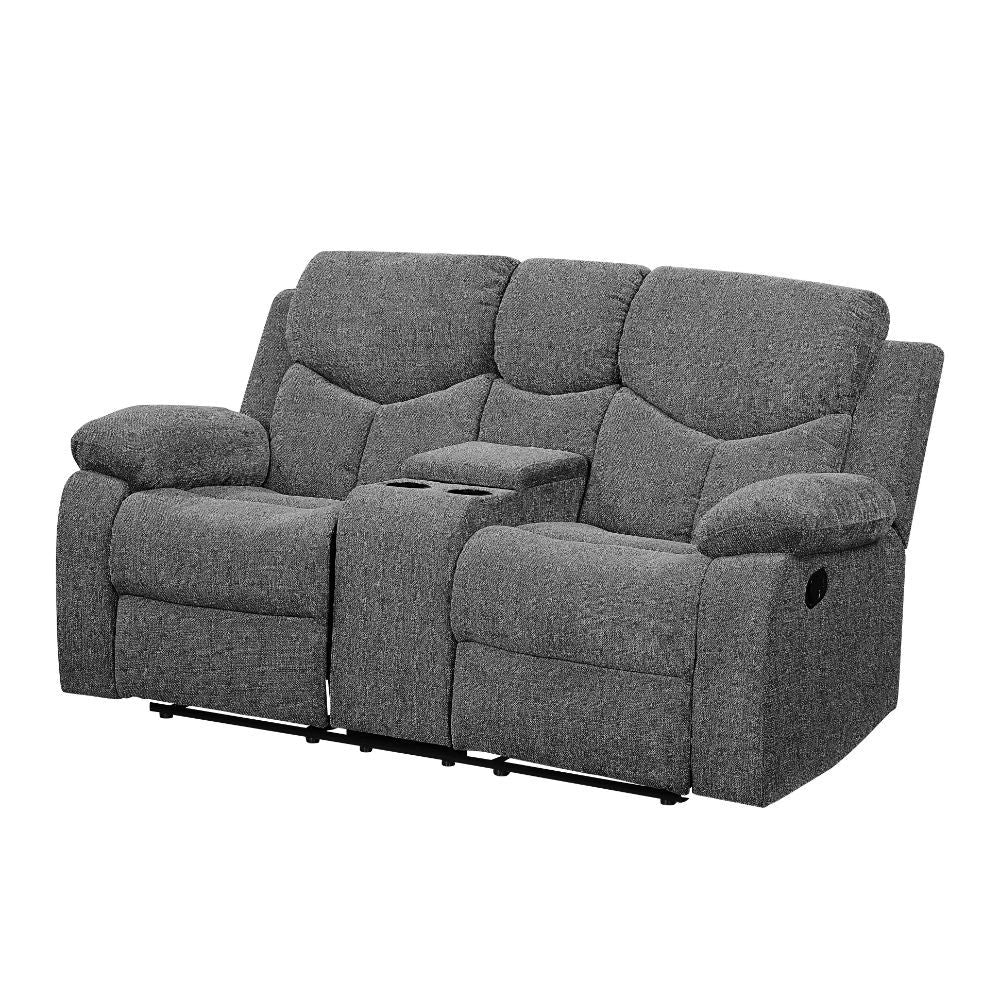 Kalen - Sofá de dos plazas - Chenilla gris - 39"