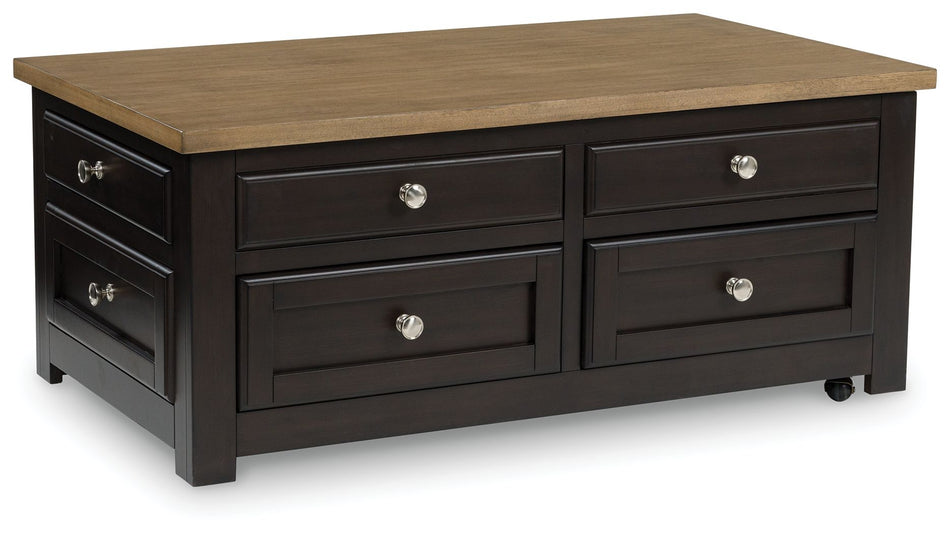 Mesa de cóctel elevable Drazmine - Marrón