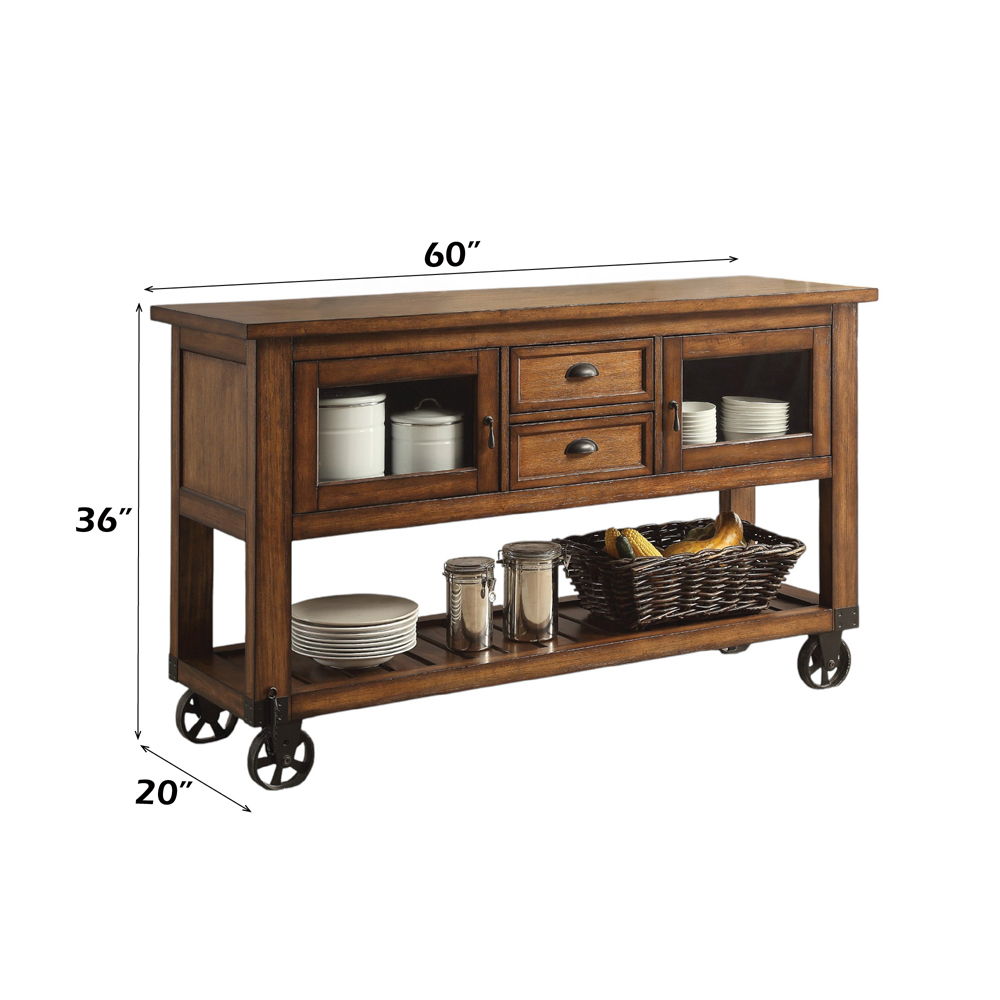 Kadri - Carrito de cocina - Castaño envejecido