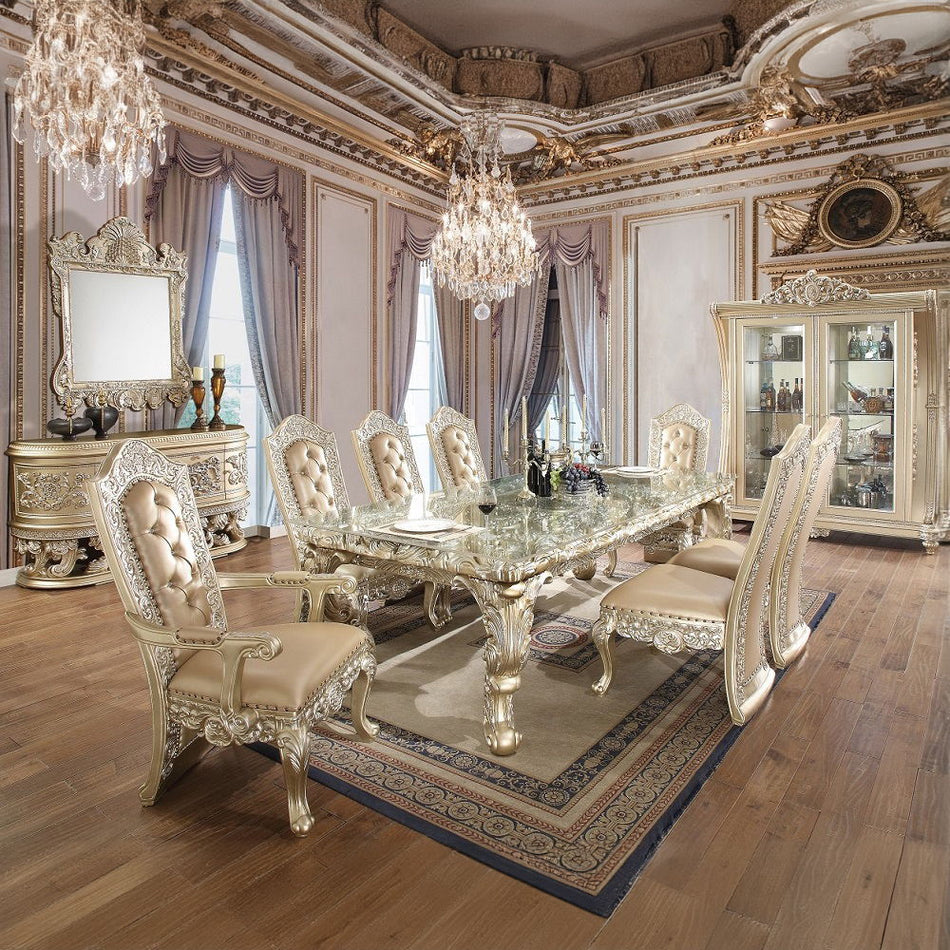 Vatican - Dining Table - Champagne Silver