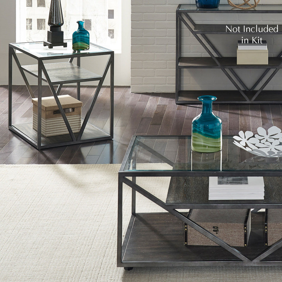 Arista - 3 Piece Table Set (1 Cocktail 2 End Tables) - Dark Gray