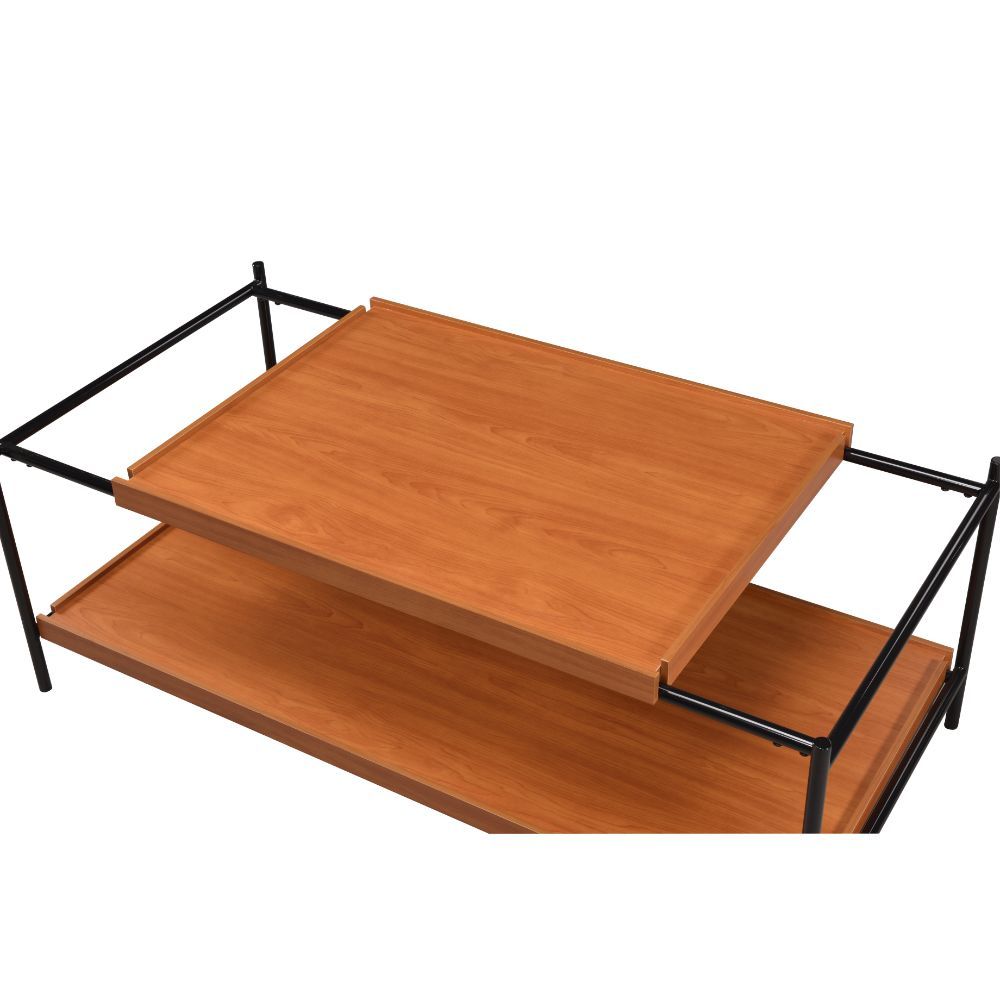 Oaken - Mesa de centro - Roble miel y negro