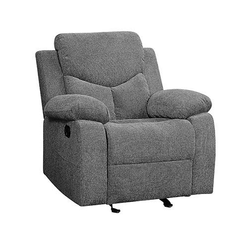 Kalen - Sillón reclinable Glider - Chenilla gris