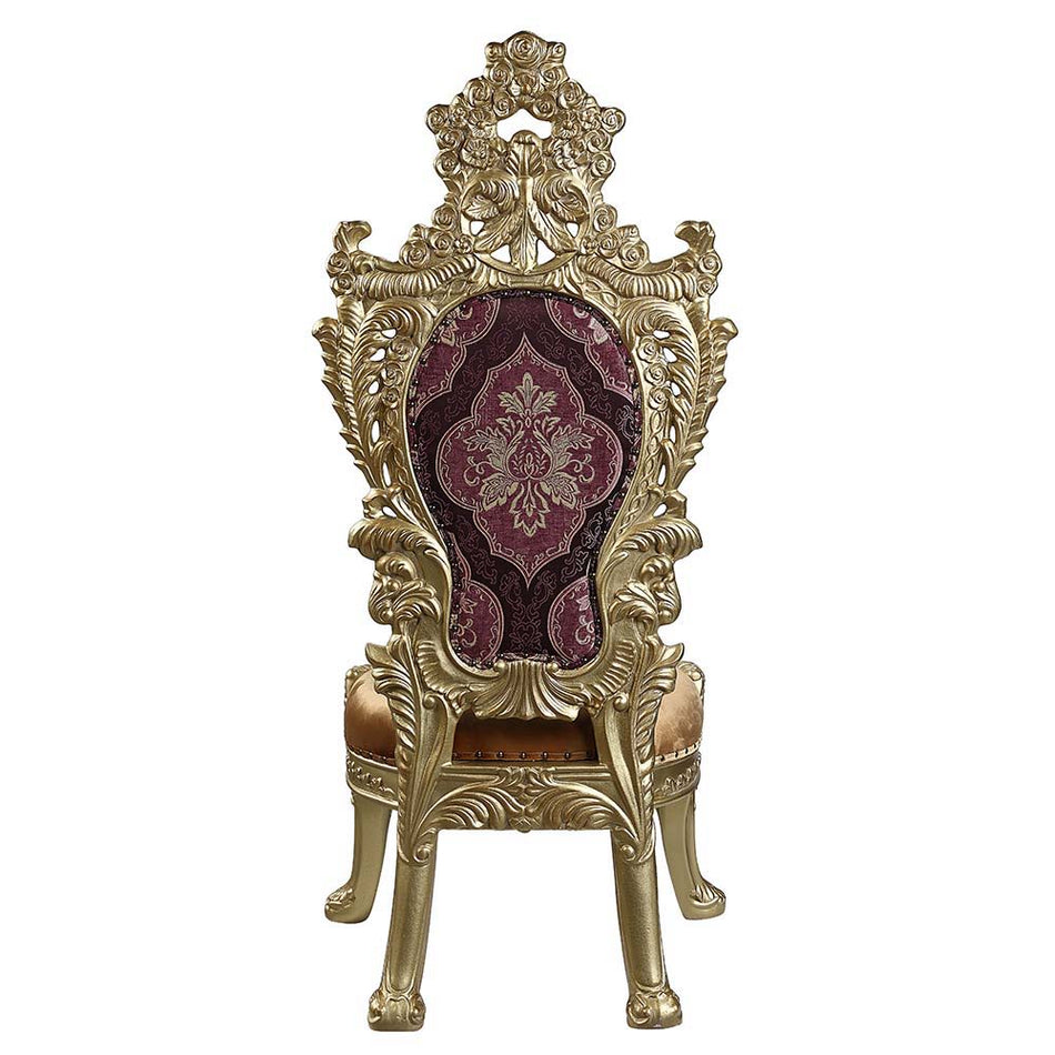 Bernadette - Side Chair (Set of 2) - Pattern Fabric & Gold