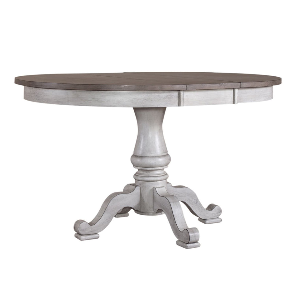 Ocean Isle - 5 Piece Pedestal Table Set - Antique White