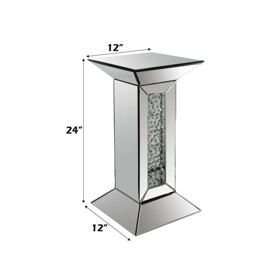 Nysa - Pedestal - Espejo y cristales de imitación - 24"