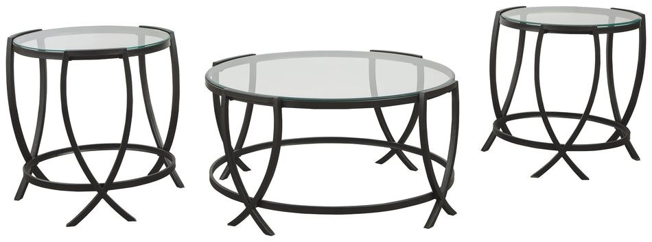 Juego de mesa auxiliar Tarrin - Negro - (Juego de 3)