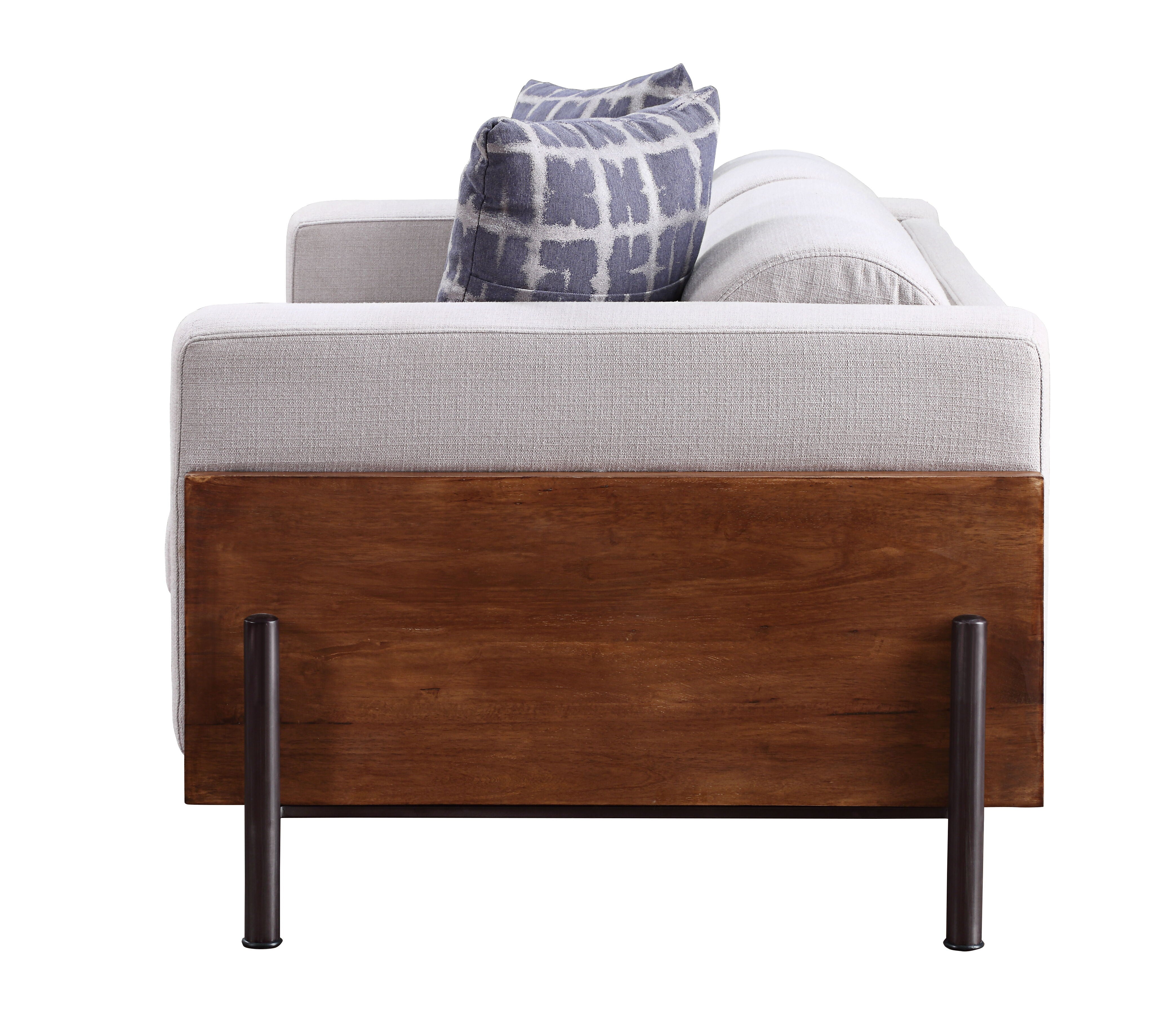 Pelton - Loveseat - Fabric & Walnut