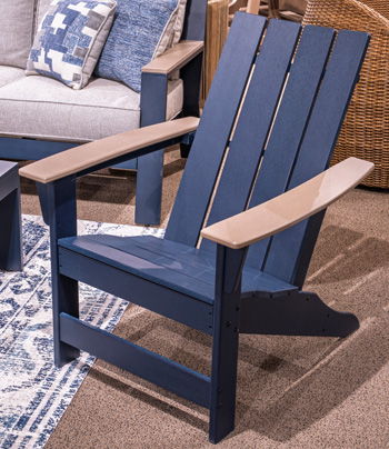 East Beach - Black / Beige - Adirondack Chair