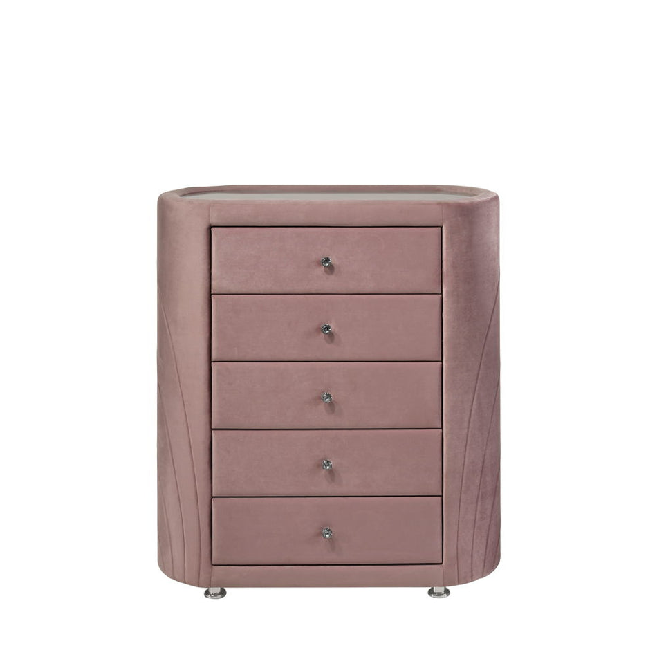 Salonia - Baúl - Terciopelo Rosa