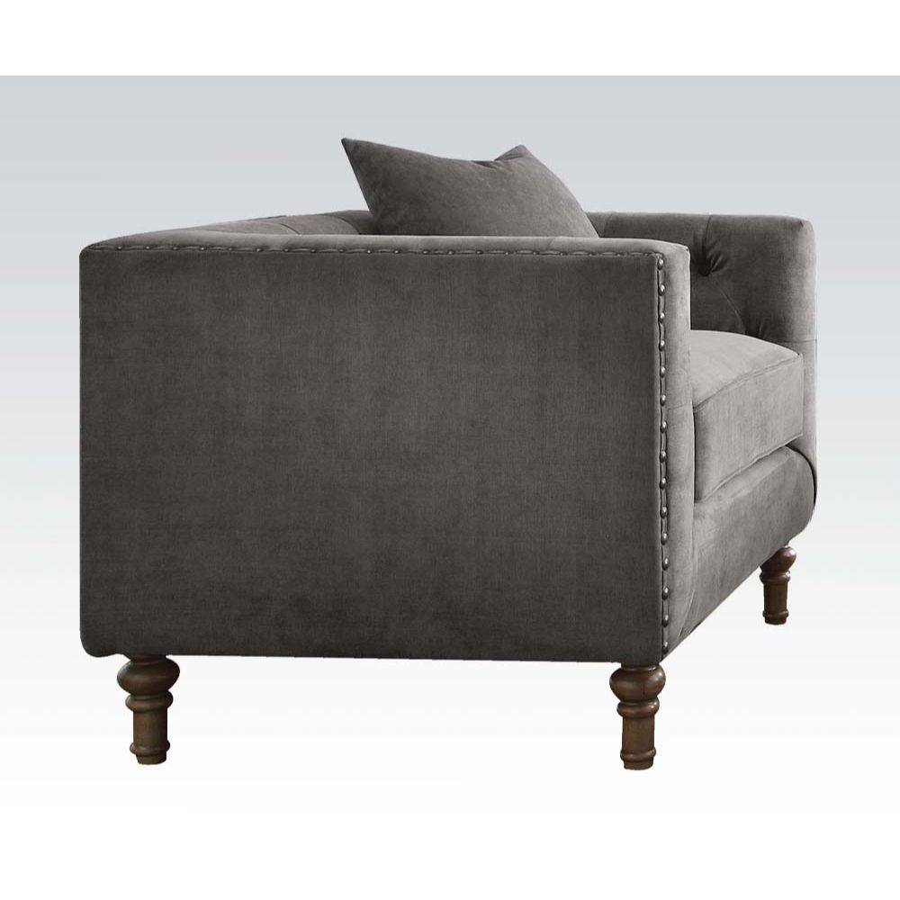 Sidonia - Silla - Terciopelo Gris