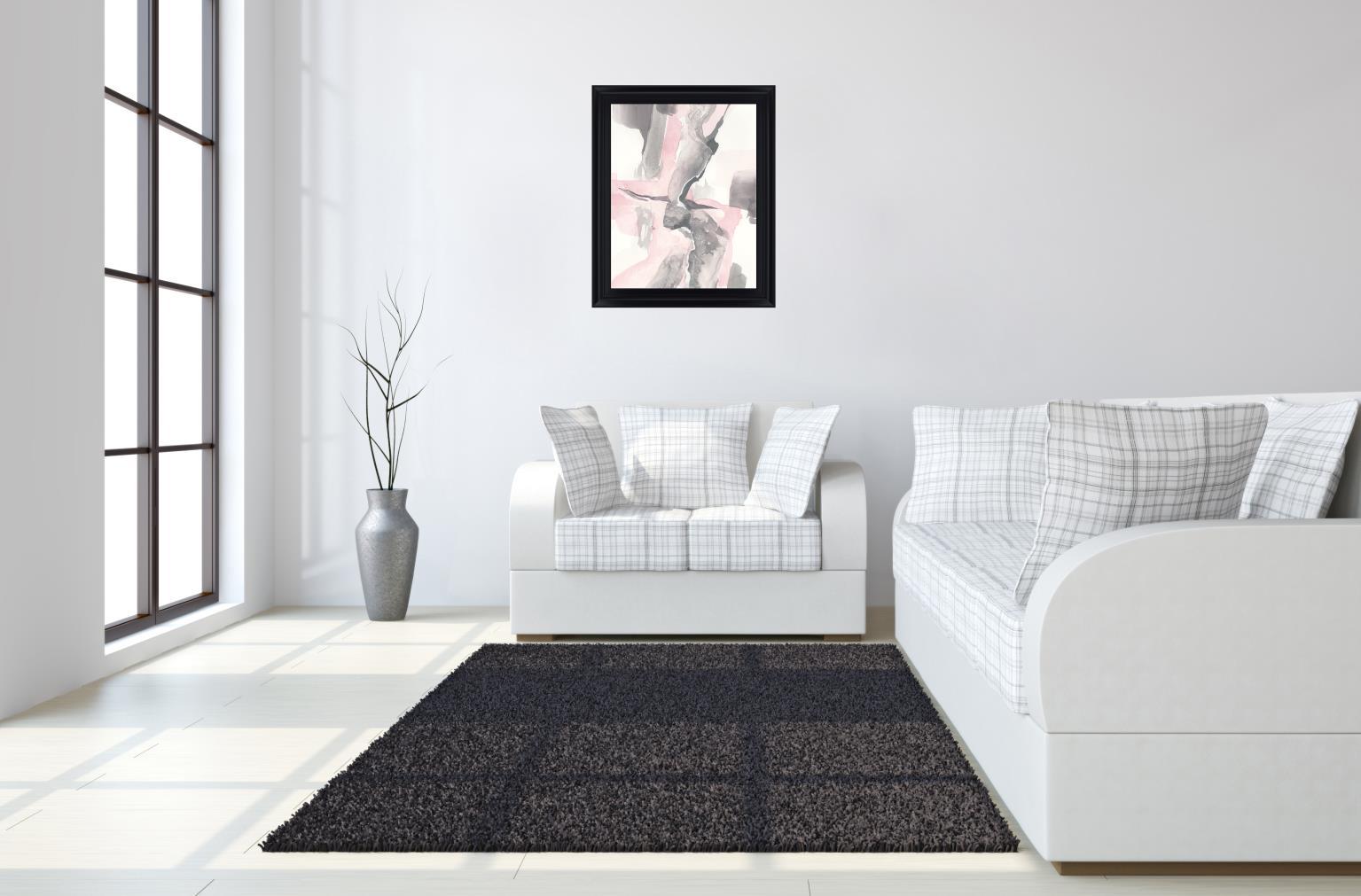 Blush Drift - 28" x 34" Framed Wall Art