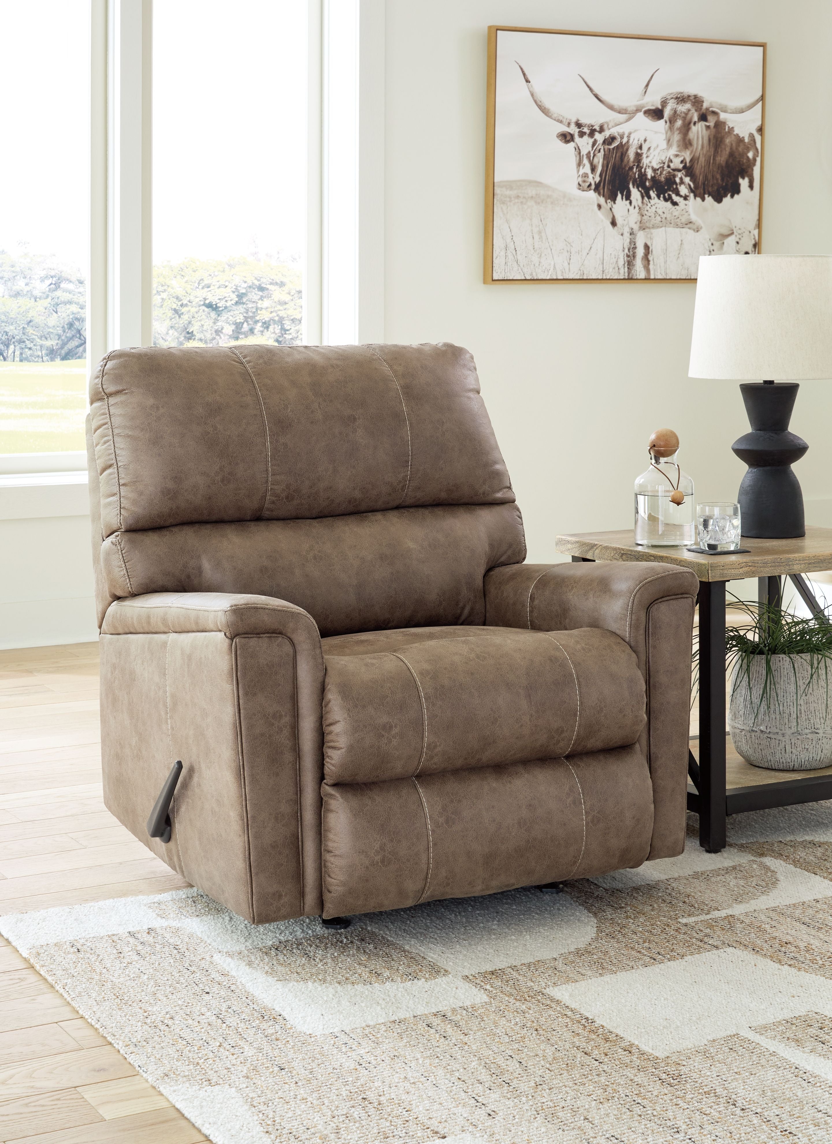 Sillón reclinable con mecedora Navi - Fossil