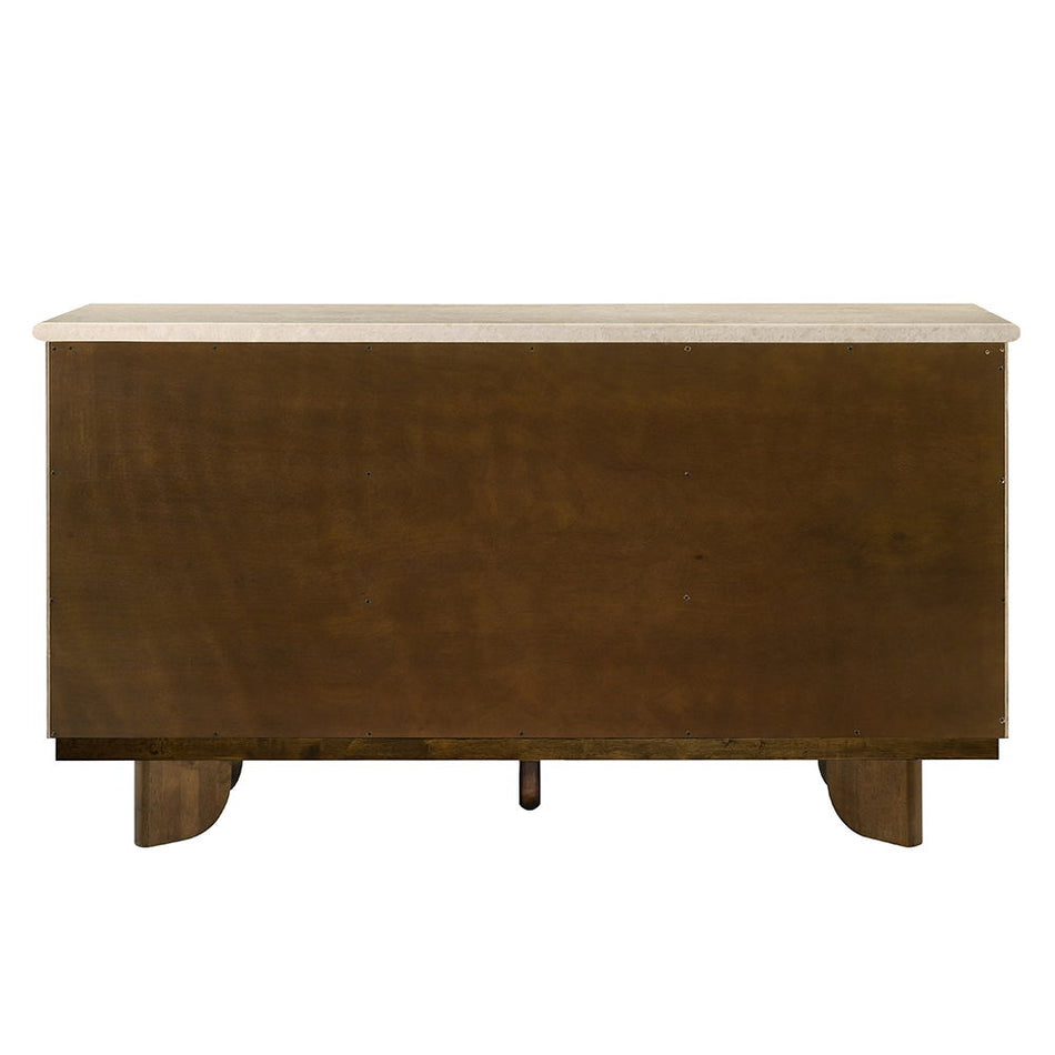 Kasha - Server With Marble Top Top - Vintage Oak