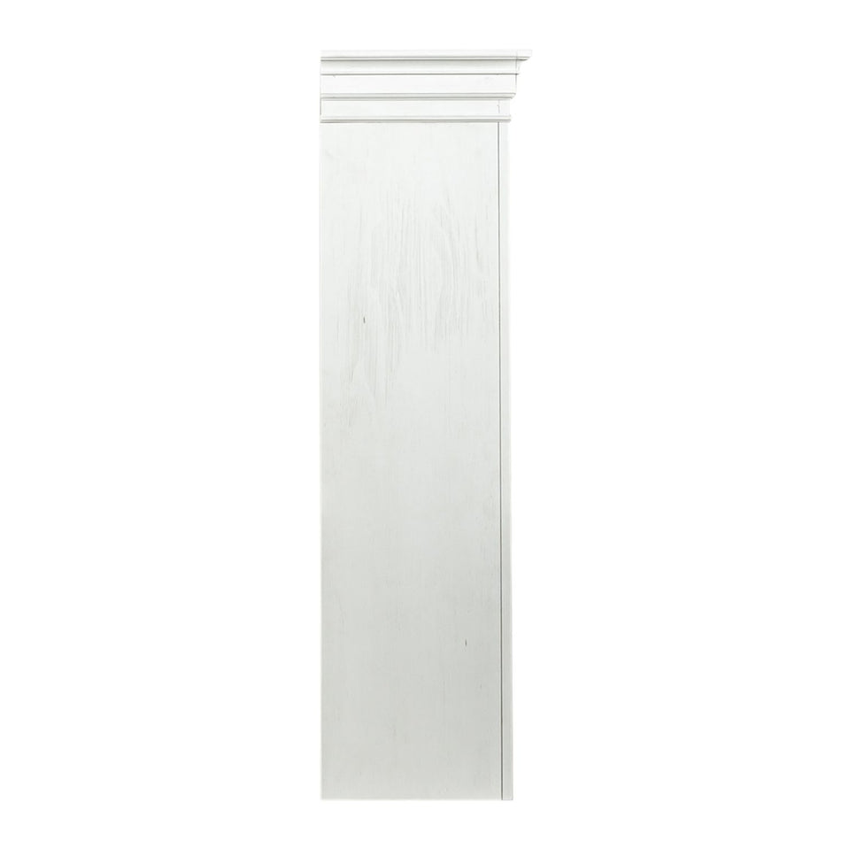 Allyson Park - Entertainment Hutch - Wirebrushed White / Charcoal