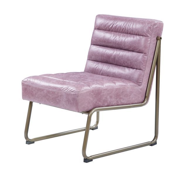 Loria - Sillón decorativo - Wisteria - Cuero de grano superior