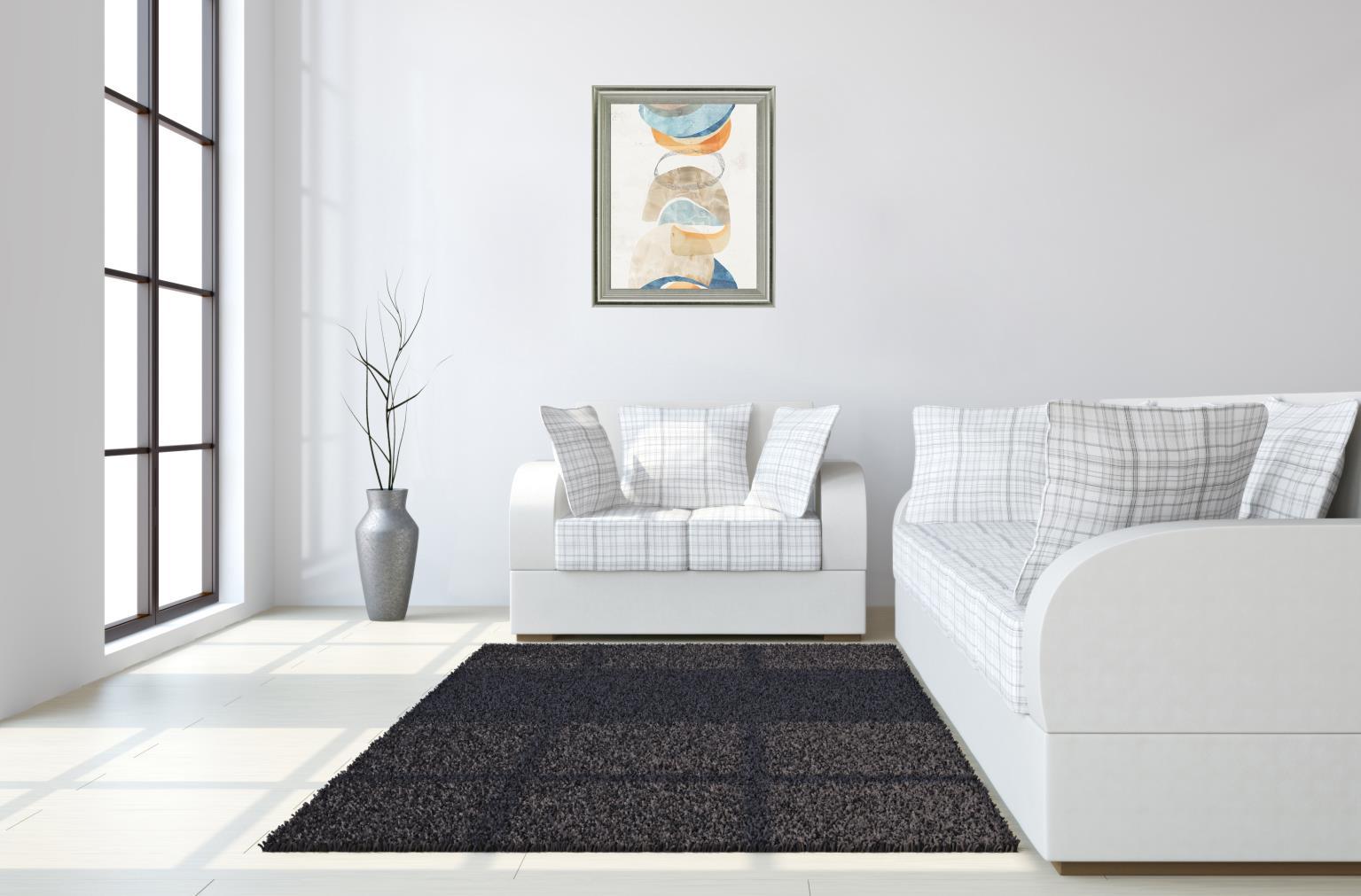 Stacked Aurora - 28" x 34" Framed Wall Art