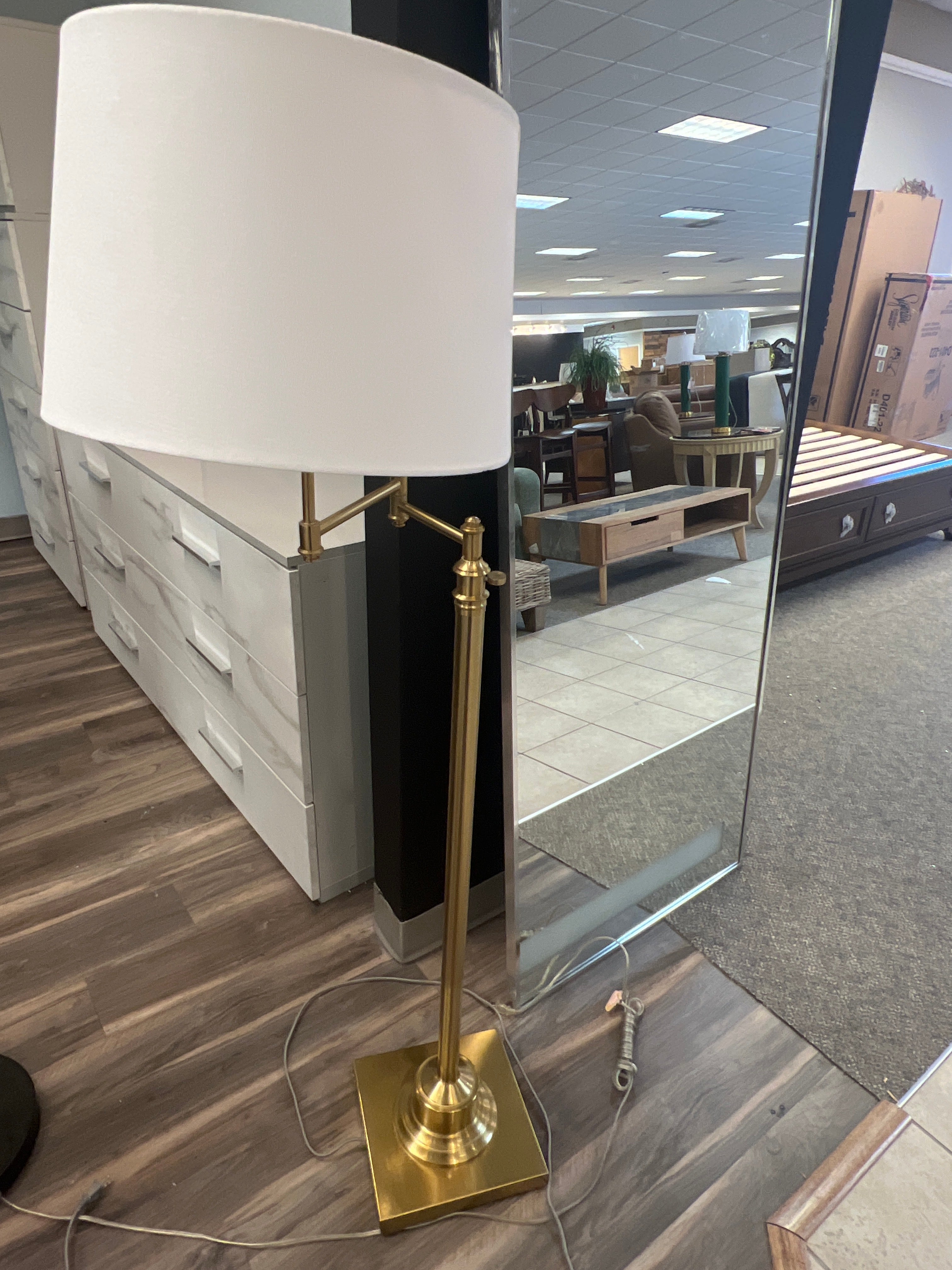 Gold Adjustable Floor Lamp