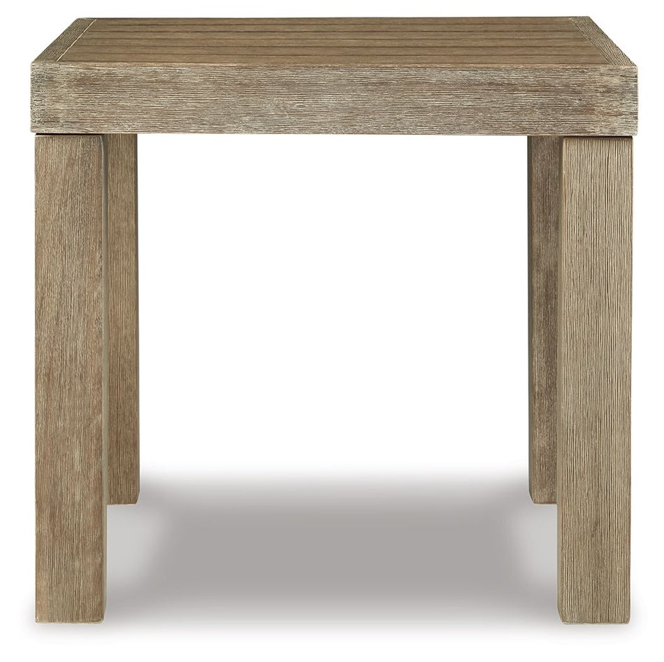 Silo Point - Square End Table - Brown