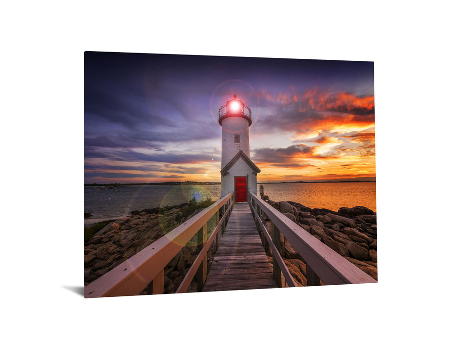 Tempered Glass With Foil - Light House - Purple