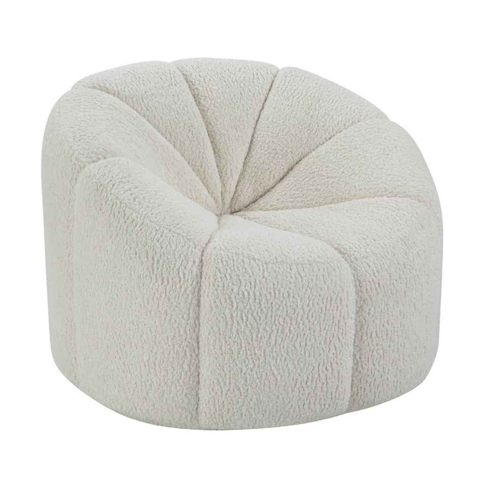 Osmash - Silla - Sherpa de peluche blanca
