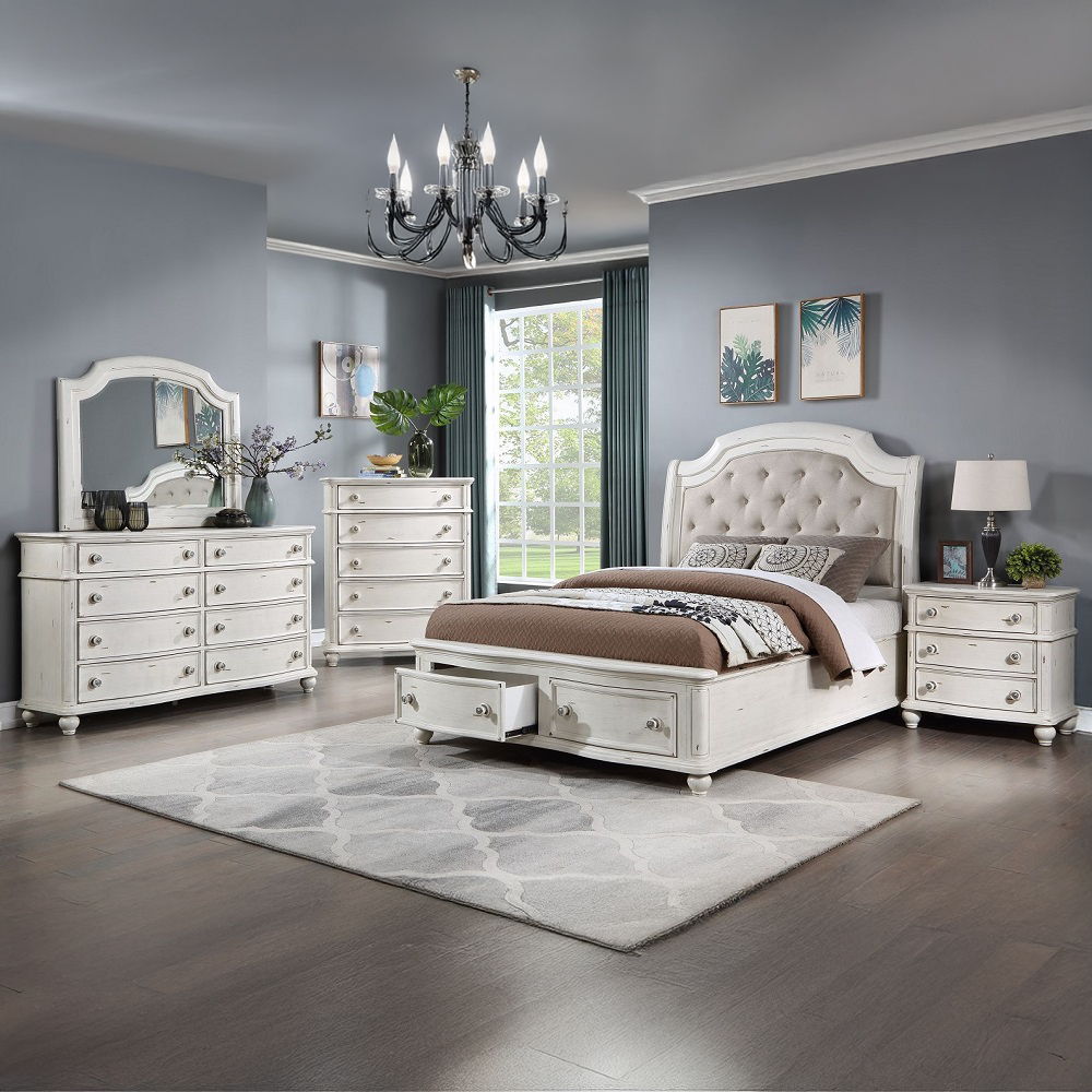 Jaqueline - Mirror - Antique White