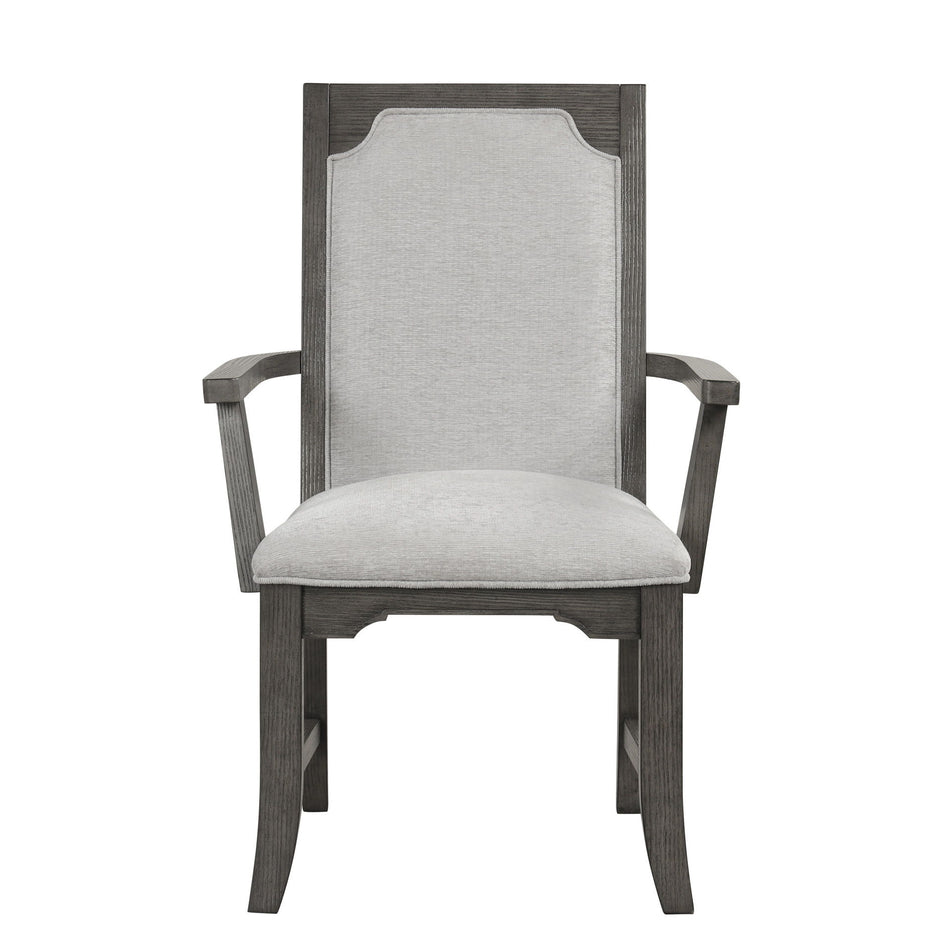 Lisbon - Dining Arm Chair (Set of 2) - Gray