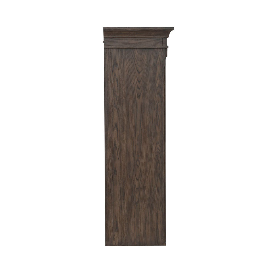 Paradise Valley - Entertainment Hutch - Saddle Brown