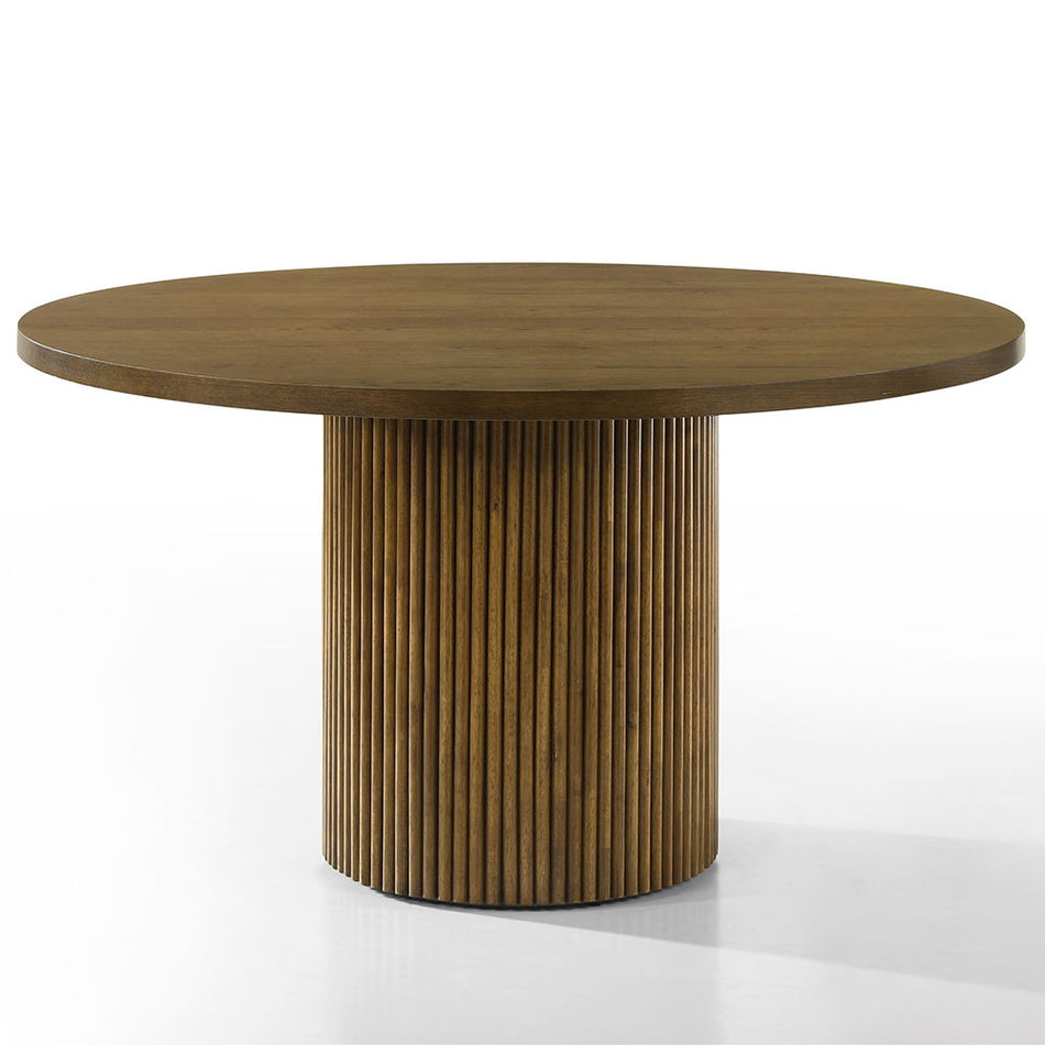 Hezrai - Round Dining Table - Walnut