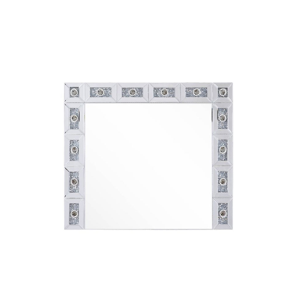 Noralie - Decoración de pared - Espejos y diamantes falsos - 28"