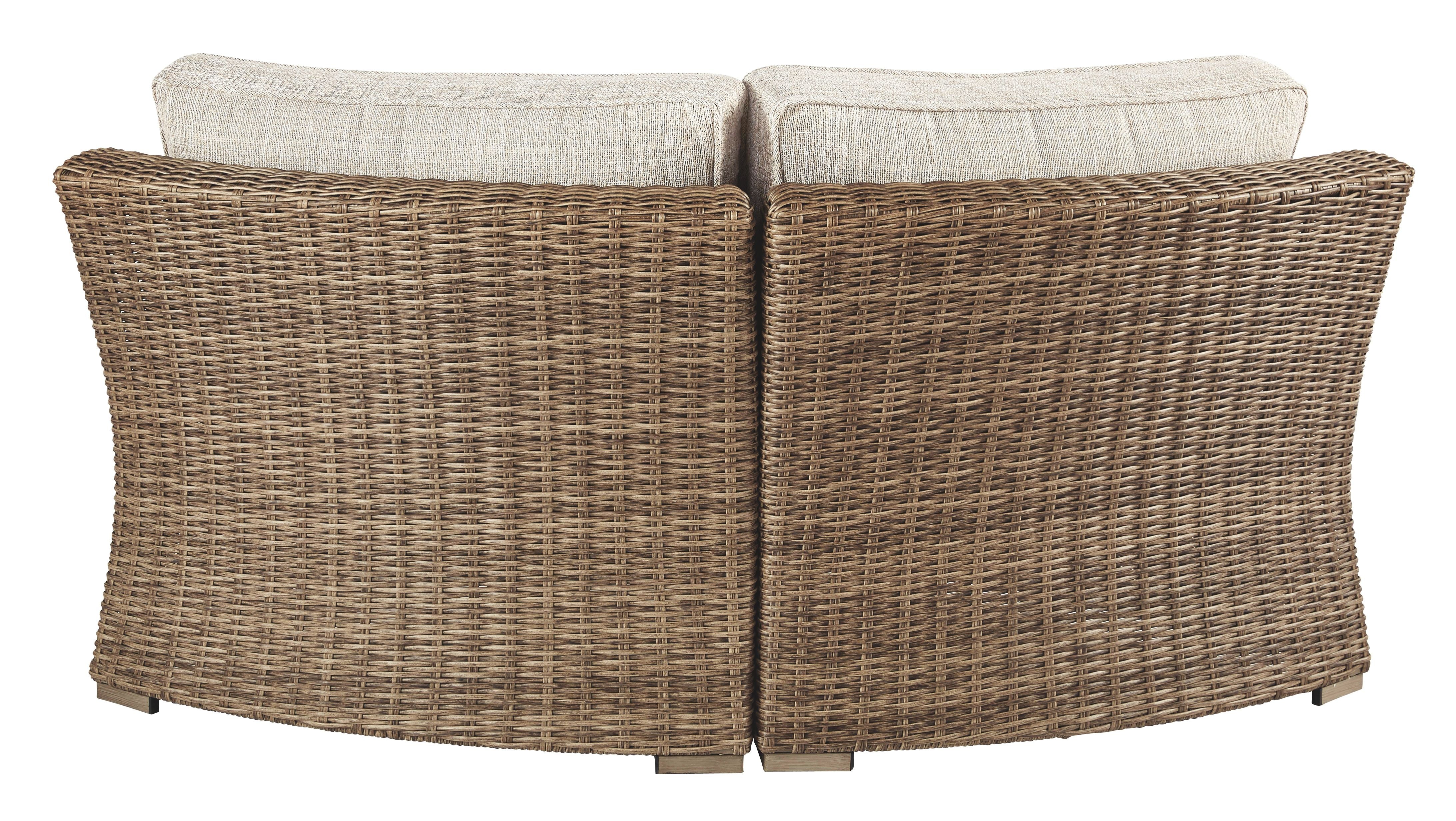 Beachcroft - Beige - Silla de esquina curva con cojín