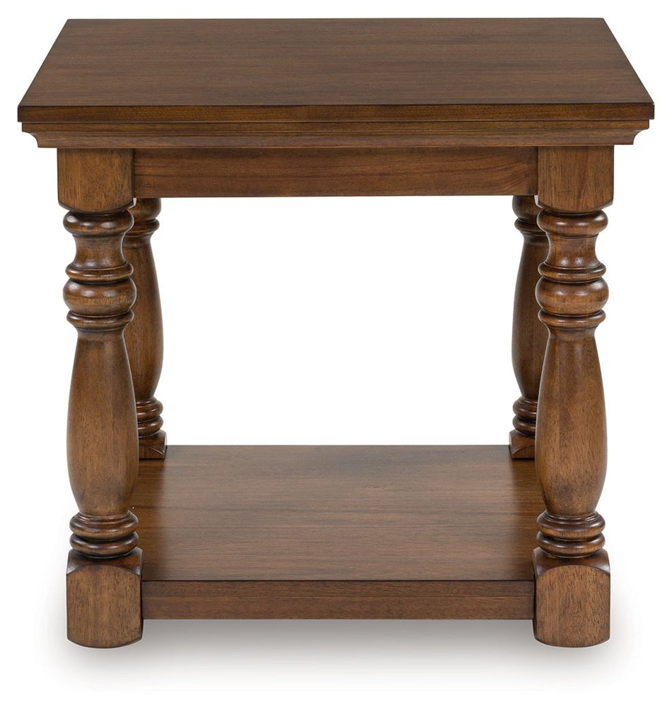 Sturlayne - Marrón - Mesa auxiliar rectangular