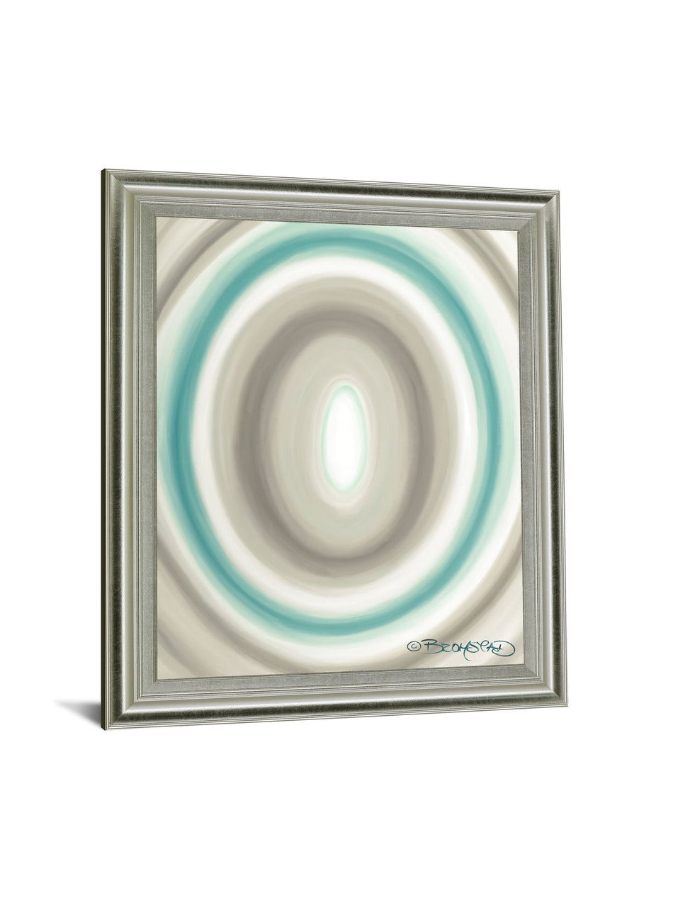 Aqua Ripple - 28" x 34" Framed Wall Art