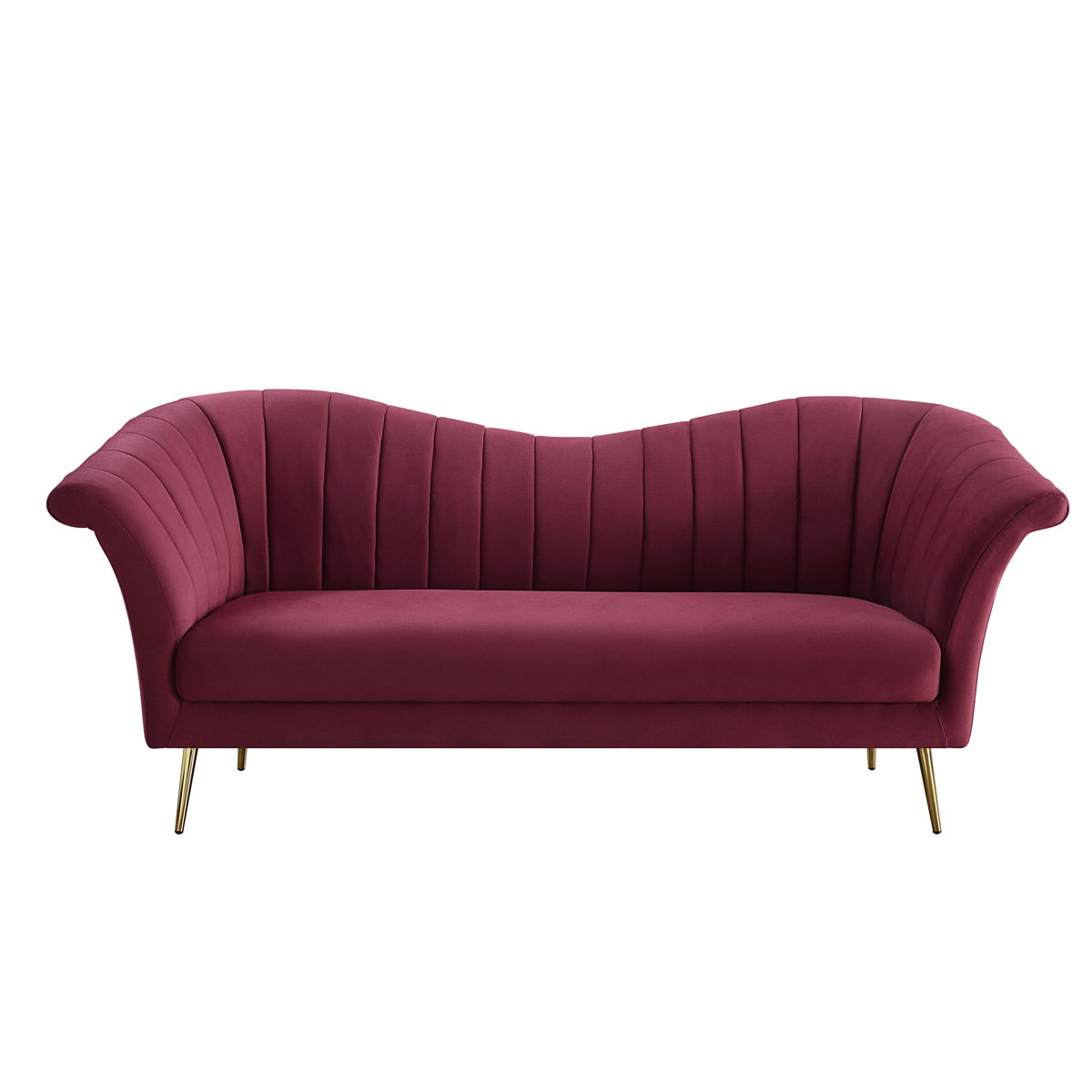Callista - Sofá - Terciopelo rojo