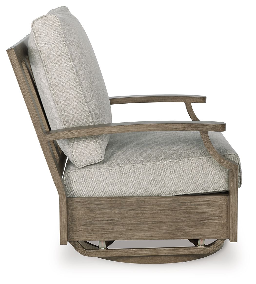 Rainier Ranch - Marrón/Beige - Silla giratoria con cojín