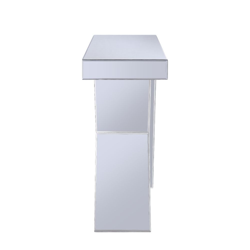 Noralie - Mesa auxiliar - Espejo y diamantes falsos - 31"