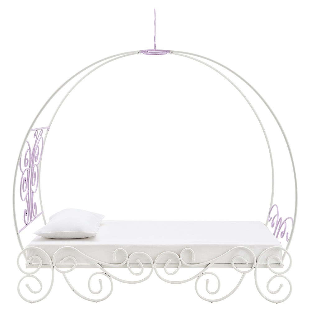 Priya II - Cama individual - Blanco y violeta claro