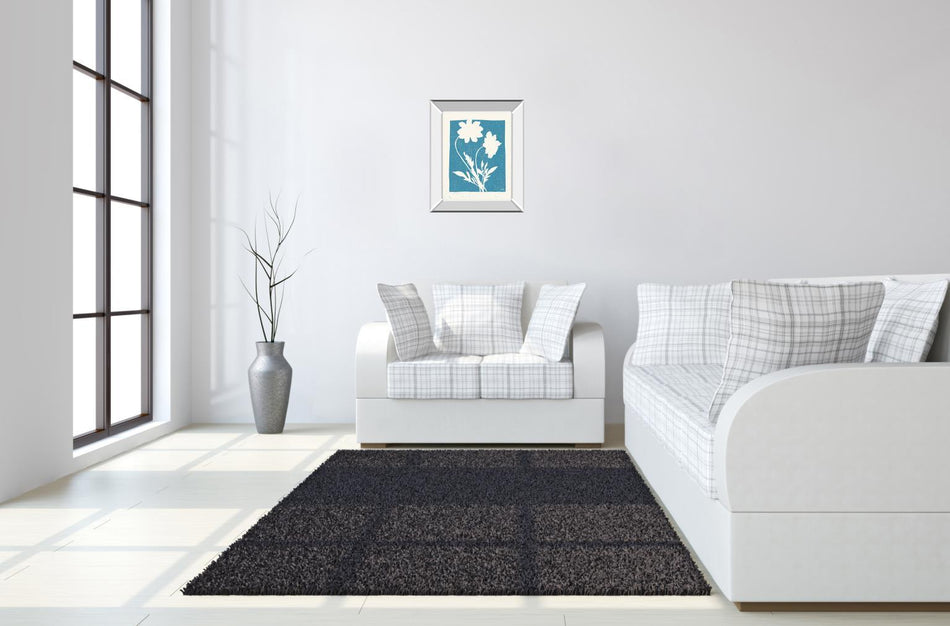 Joyful Spring I By Moira Hershey - Mirror Framed Print Wall Art - Blue
