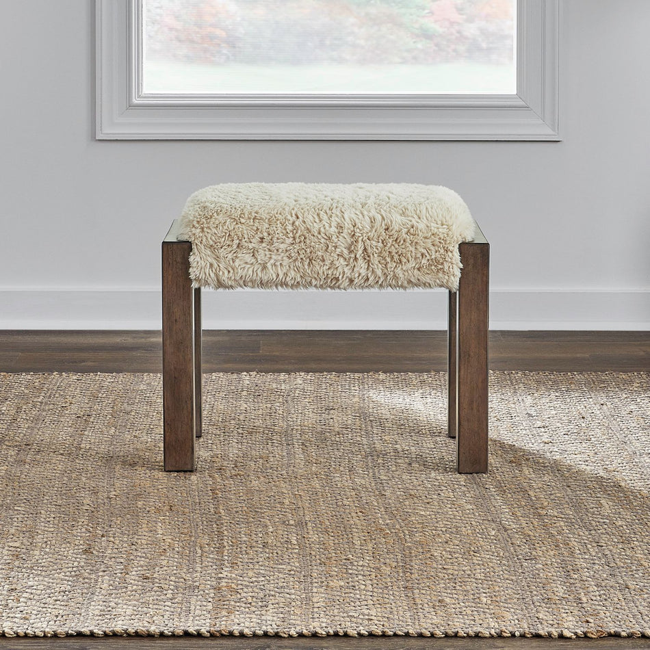 Broadmore - Upholstered Console Stool - Brown