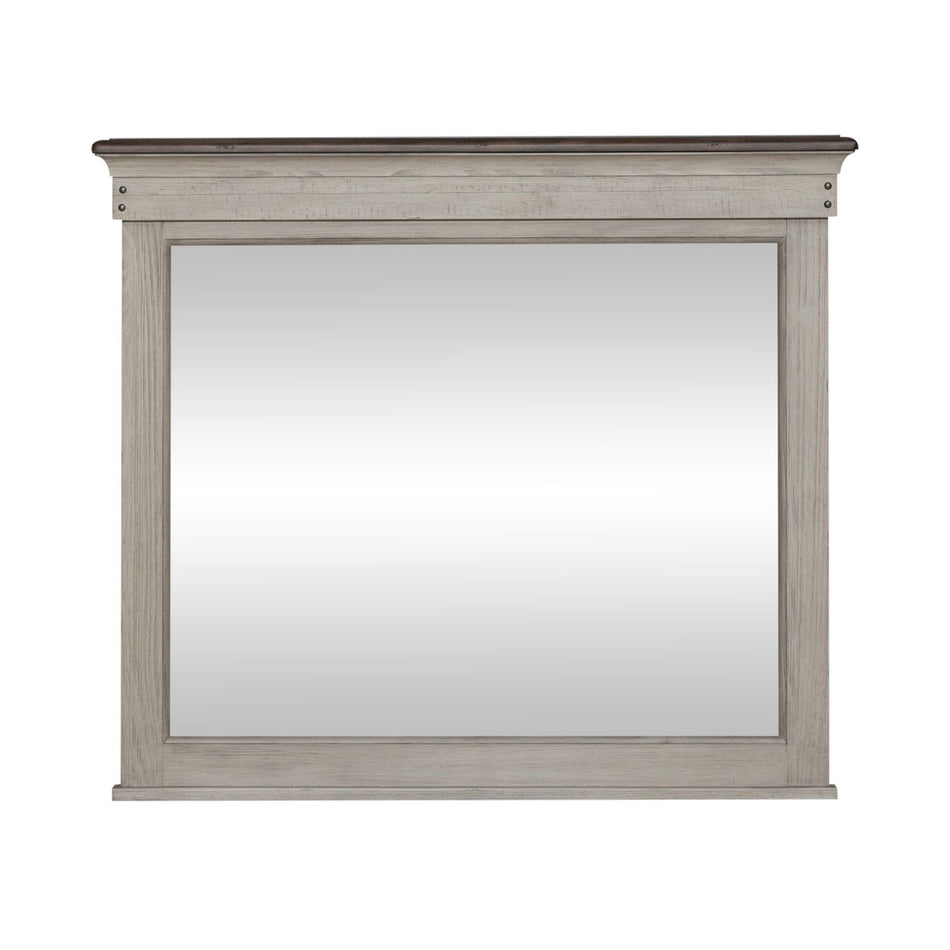 Ivy Hollow - Landscape Mirror - Weathered Linen / Dusty Taupe