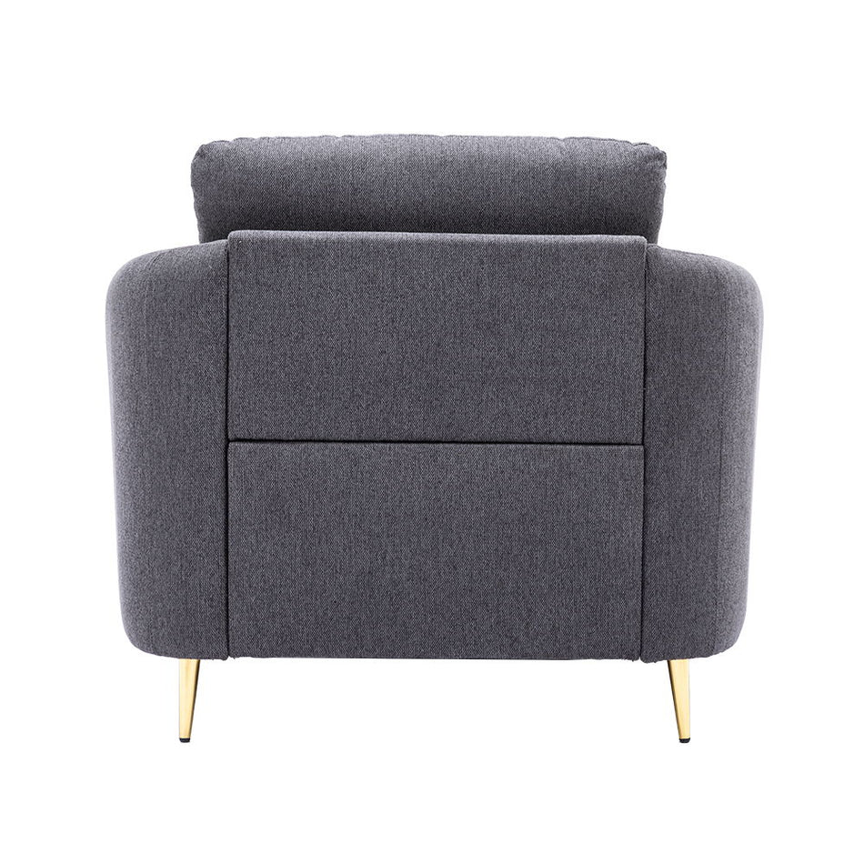 Yuina - Chair - Gray Linen